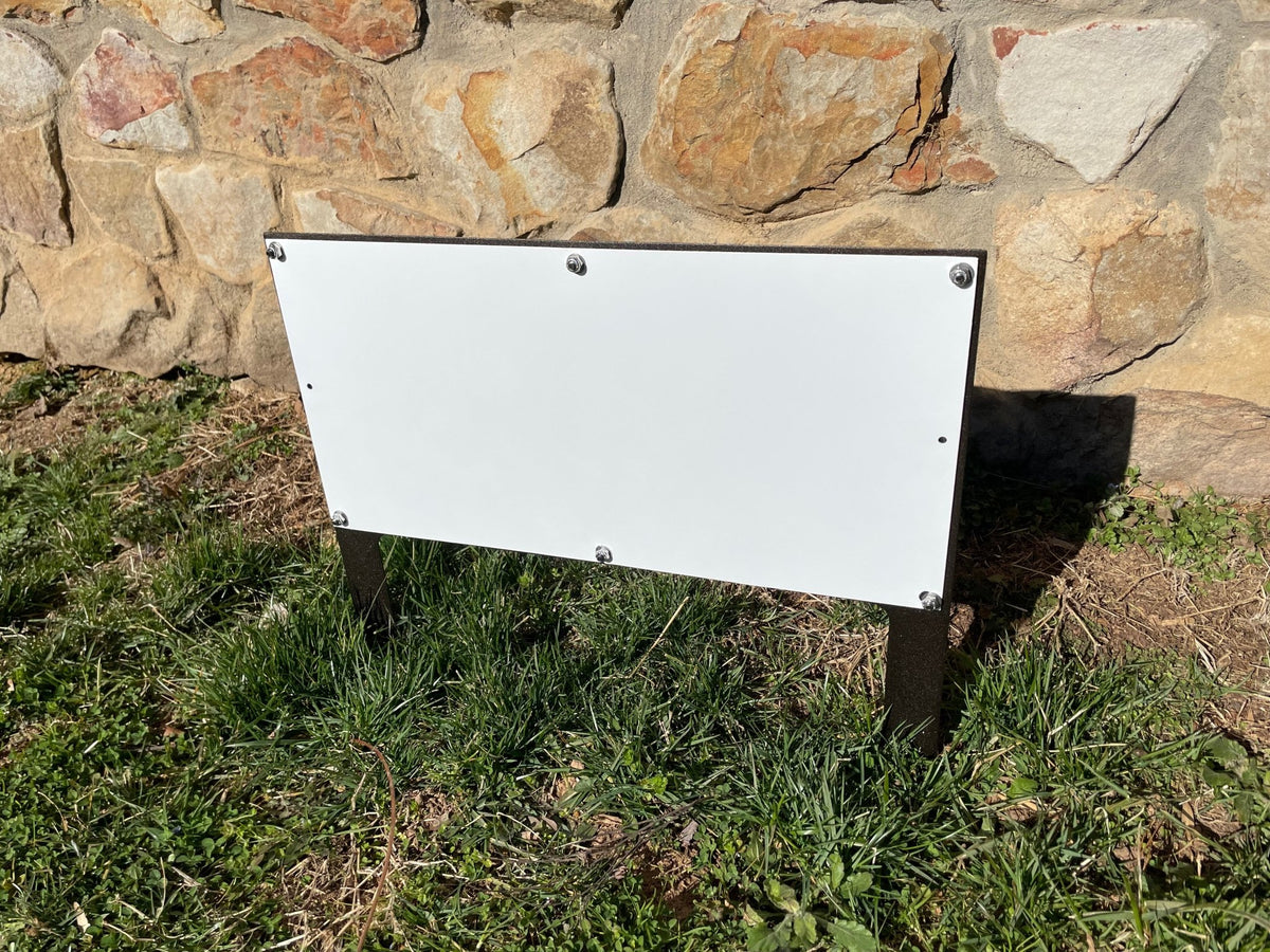 Personalized Custom Metal Address Yard Sign with Stakes - BENEC Designs