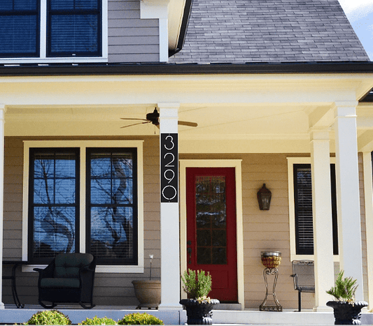 vertical address sign