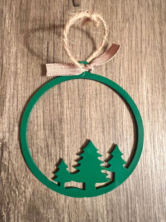 Green Trees Ornament