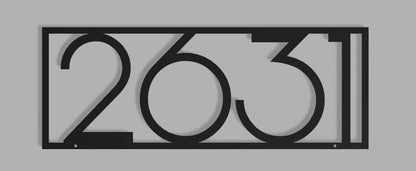 Cutom Metal Address Sign - Personalized Address Sign
