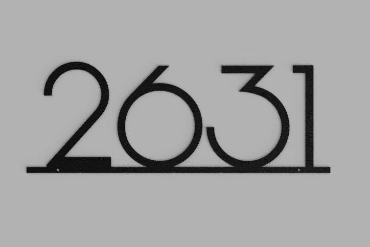 Cutom Metal Address Sign - Personalized Address Sign