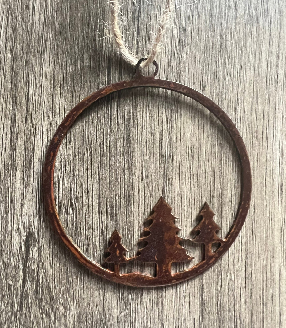 Steel Rust Patina Trees Ornament - BENEC Designs